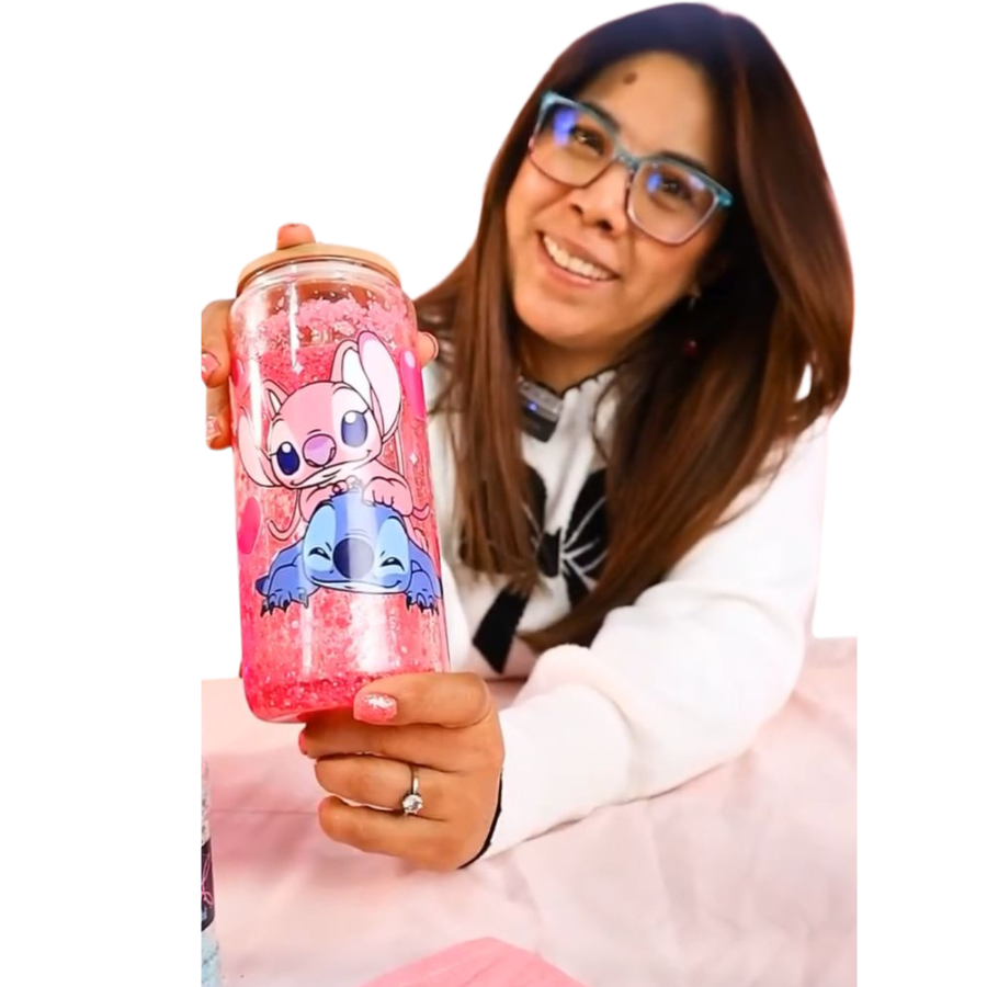 Vasos personalizados tipo snowglobe